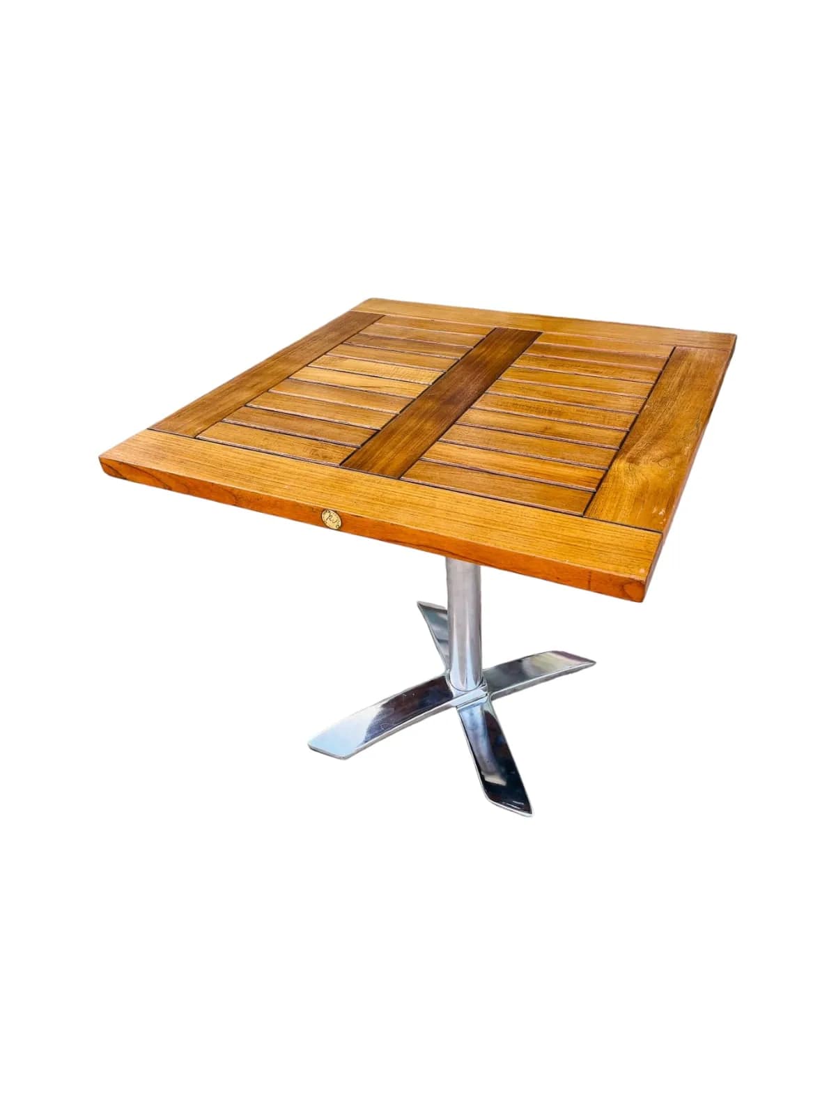 Table de jardin bar en frêne 80x80 cm R.VLAEMYNCK