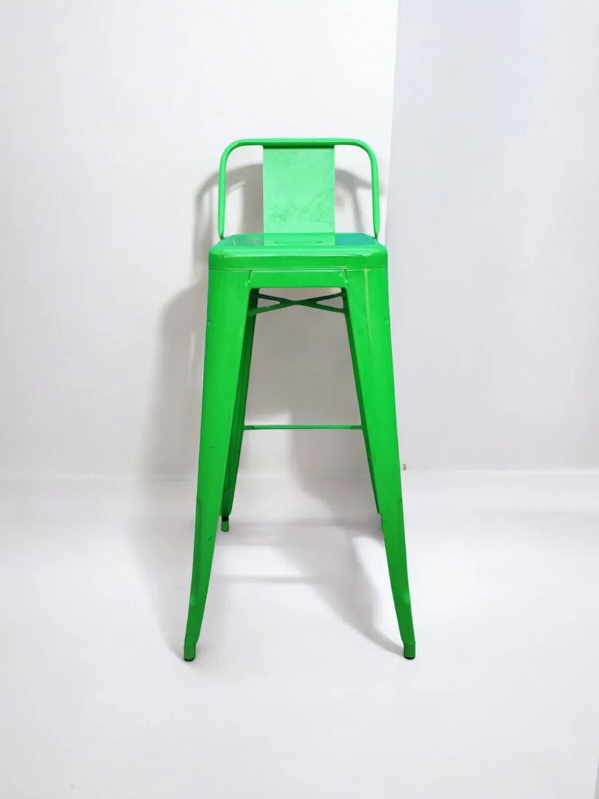 Tabouret de bar Tolix vert — vue 2