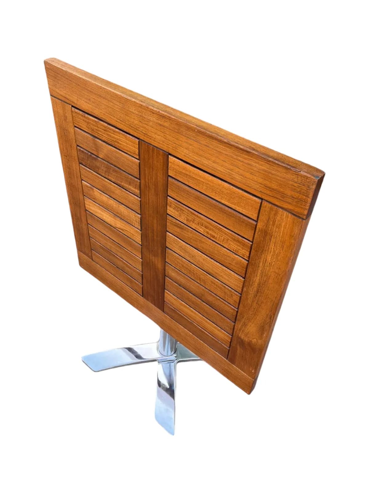 Table de jardin bar en frêne 80x80 cm R.VLAEMYNCK — vue 4