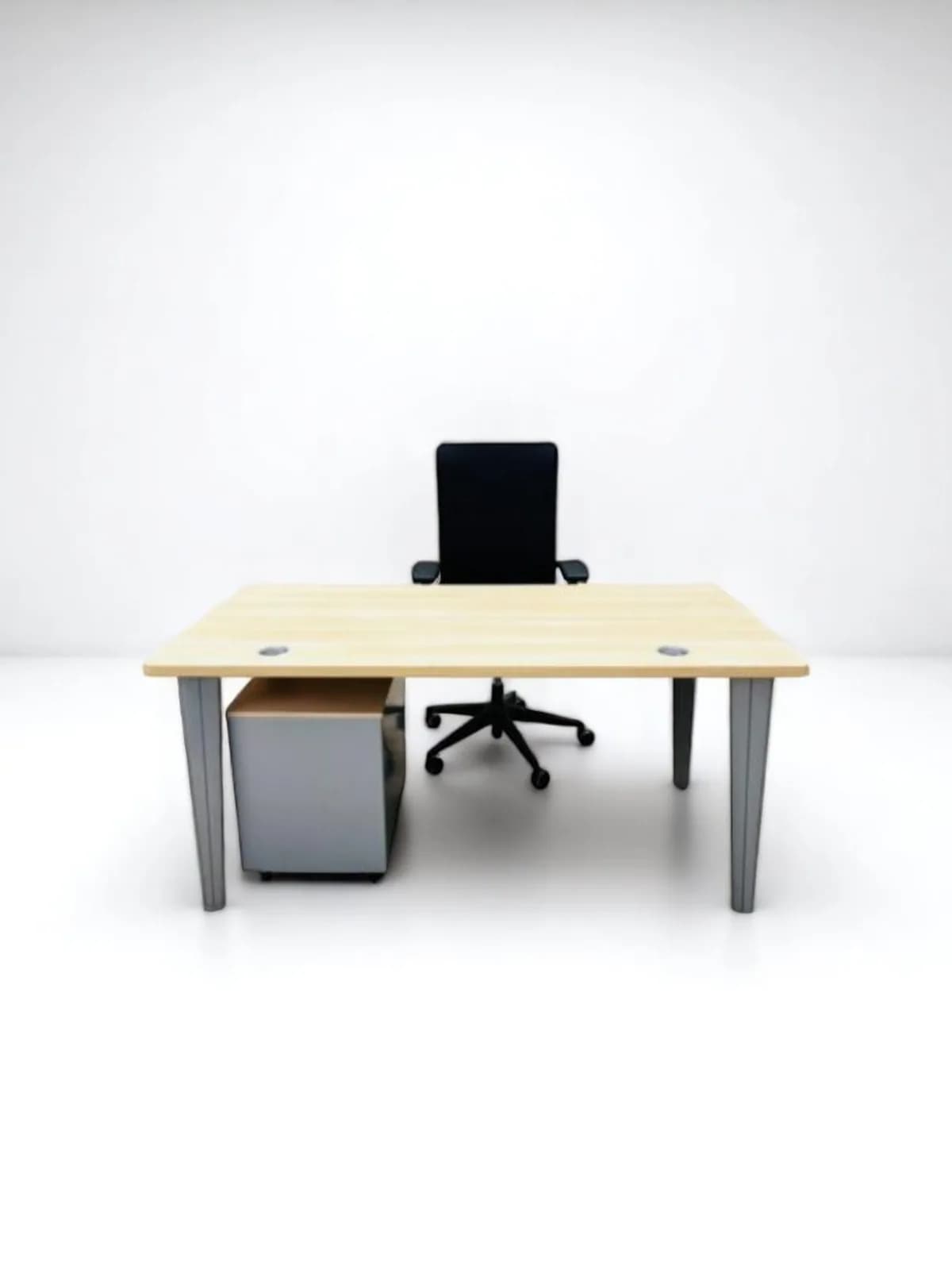 Bureau droit Magencia 160x80cm chêne — vue 3