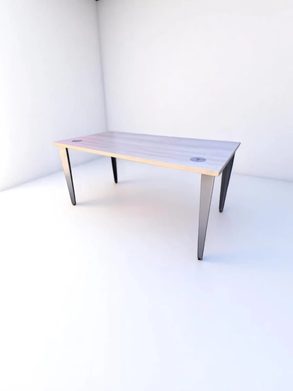 Bureau droit Magencia chêne 160x80cm — vue 2