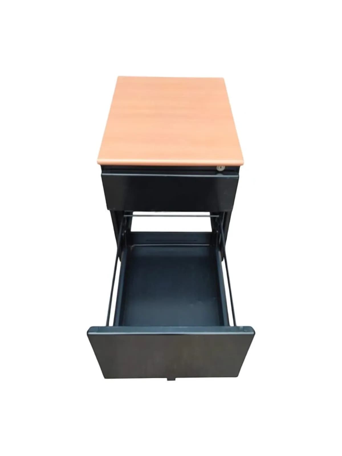 Caisson Steelcase Noir à 2 Tiroirs avec Clé — vue 4