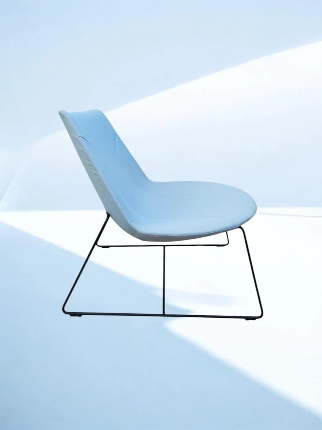 Chaise Lounge Chic Profim - Bleu Tissu — vue 2