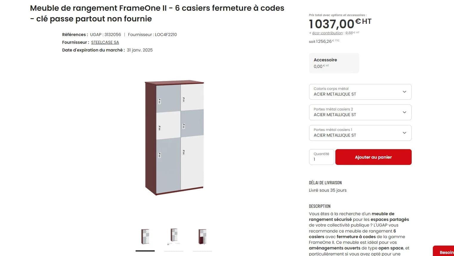 Meuble de rangement FrameOne II — vue 2