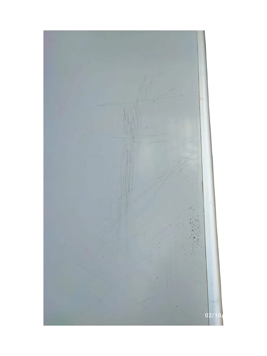 Bureau droit de travail finition aluminium Stielow 160x80cm — vue 5