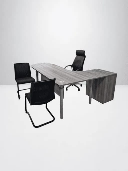 Bureau d'angle Steelcase retour caisson 160x220cm