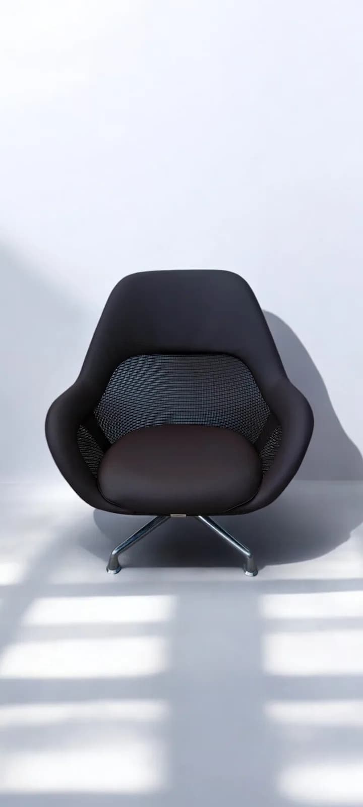 Fauteuil Pivotant Coalesse by Steelcase cuir marron