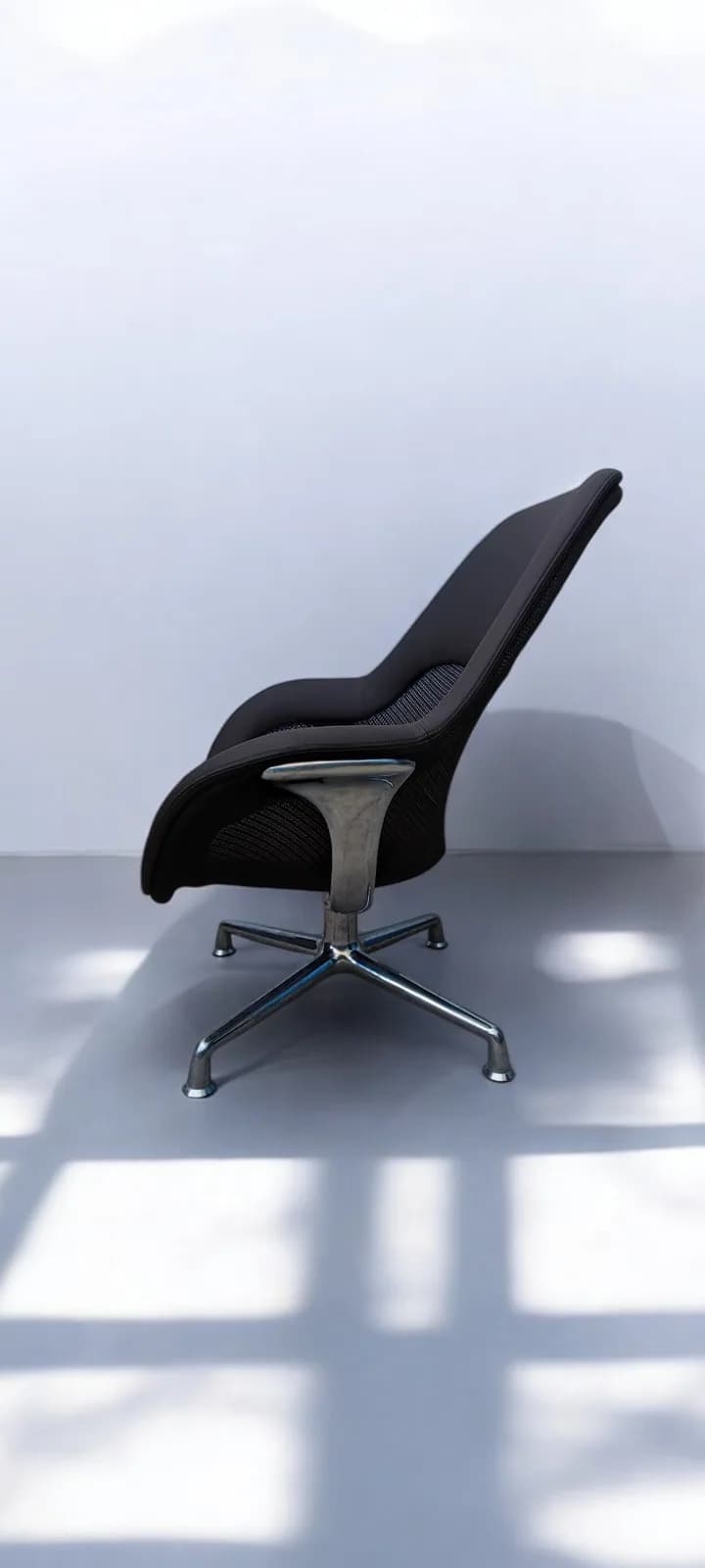 Fauteuil Pivotant Coalesse by Steelcase cuir marron — vue 3