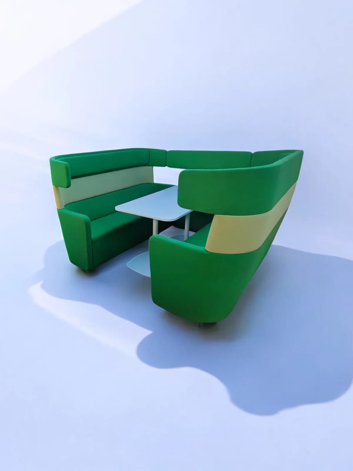 Alcôve 4 Places BENE bi-color Vert/Beige Diner Américain — vue 2