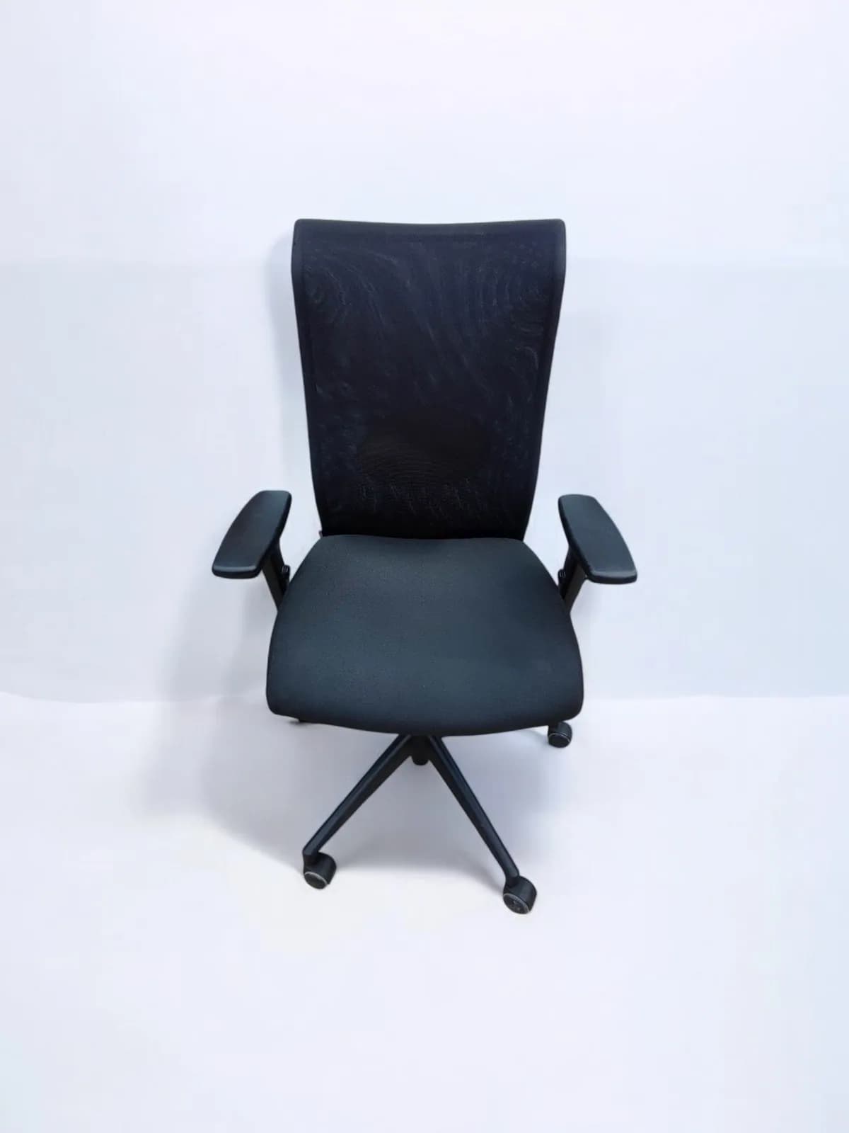 Chaise de bureau Navaille en résille assise noir — vue 2