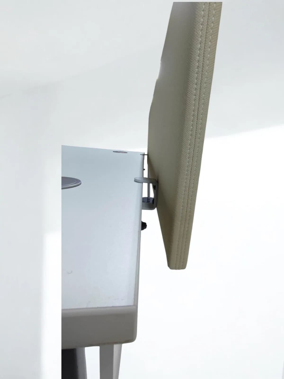 Séparateur cloisons centrale tissu beige — vue 4