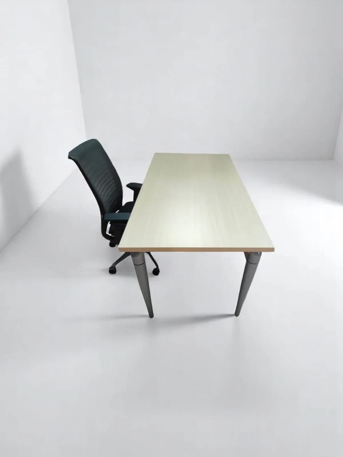 Bureau droit Samas chêne clair — vue 4