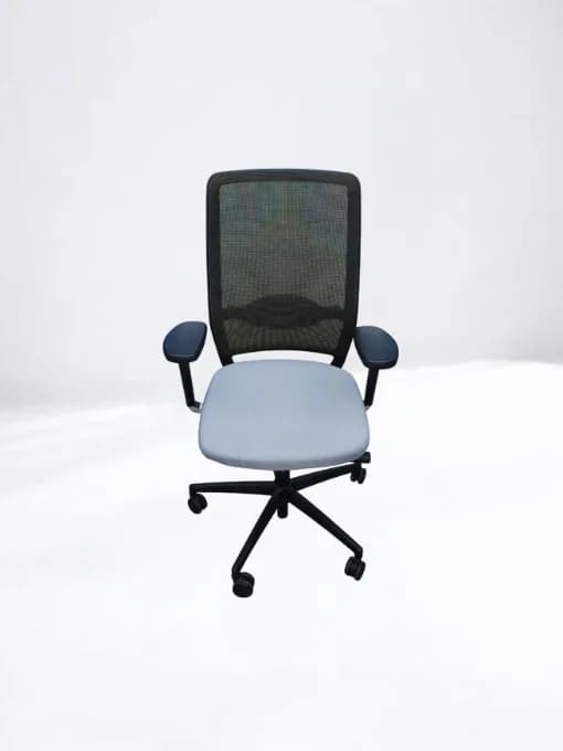 Chaise de bureau Ergo mesh noir gris