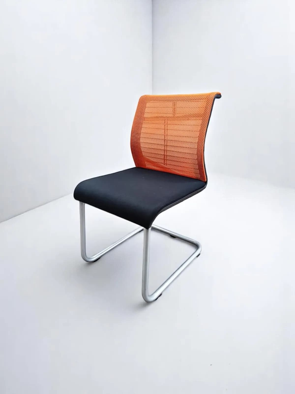 Chaise visiteur Steelcase reply luge orange