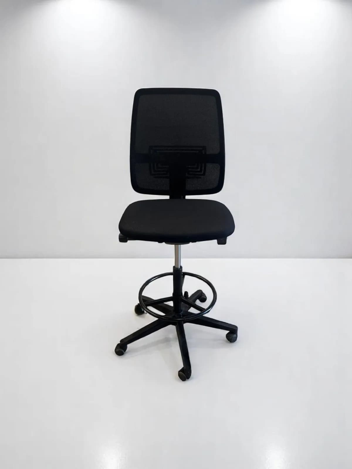 Chaise haute comptoir Haworth Lively tissu noir — vue 2