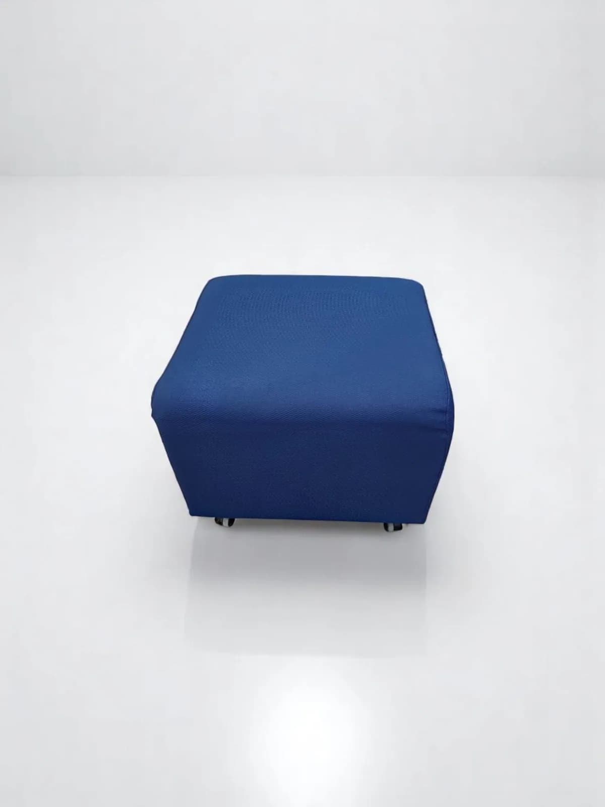 Pouf B Free Steelcase tissu bleu avec roue — vue 2