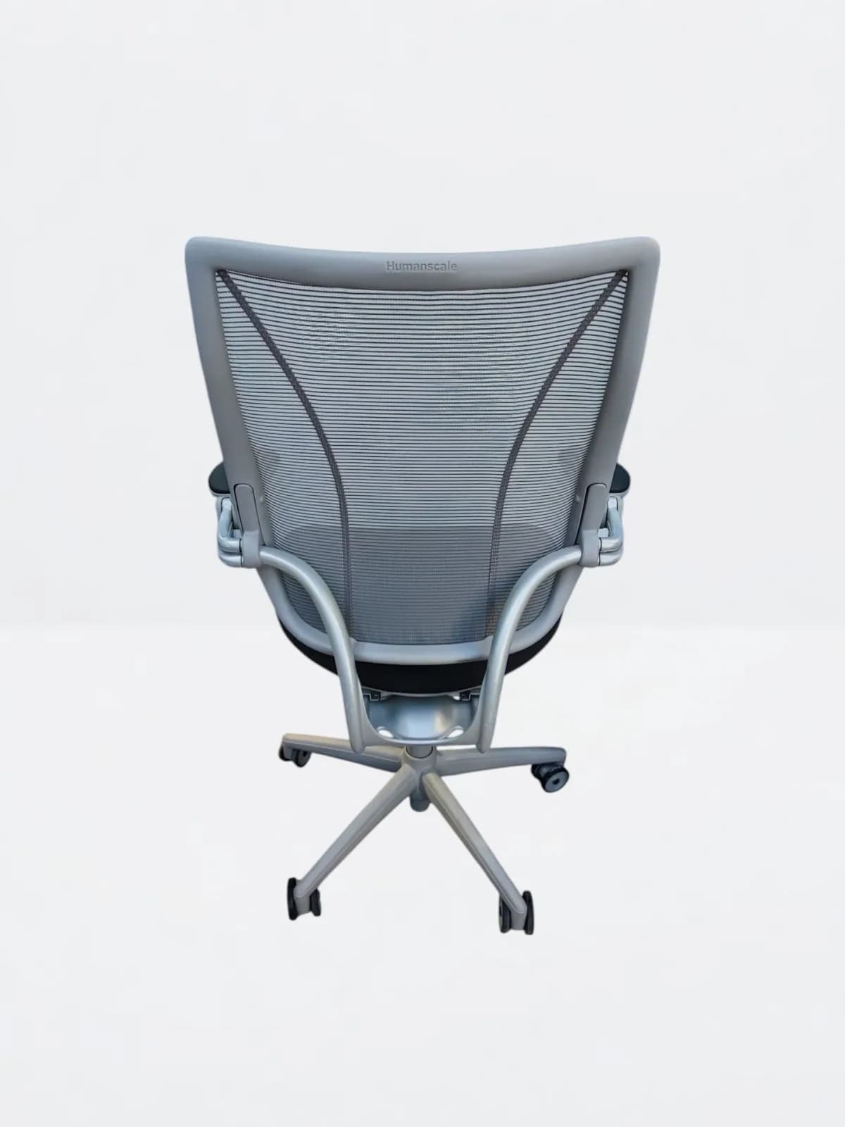 Chaise à roulette humanscale liberty gris/noir — vue 4
