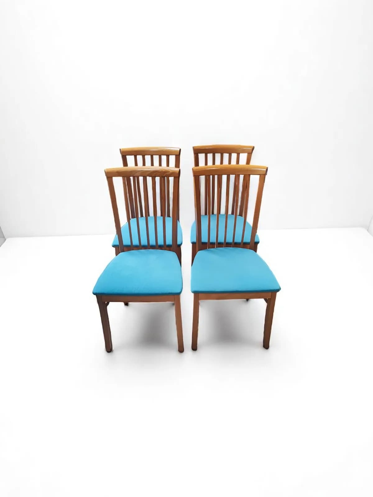 6 Chaises Vintage en Hêtre Blond Salon, réception 1960 — vue 3