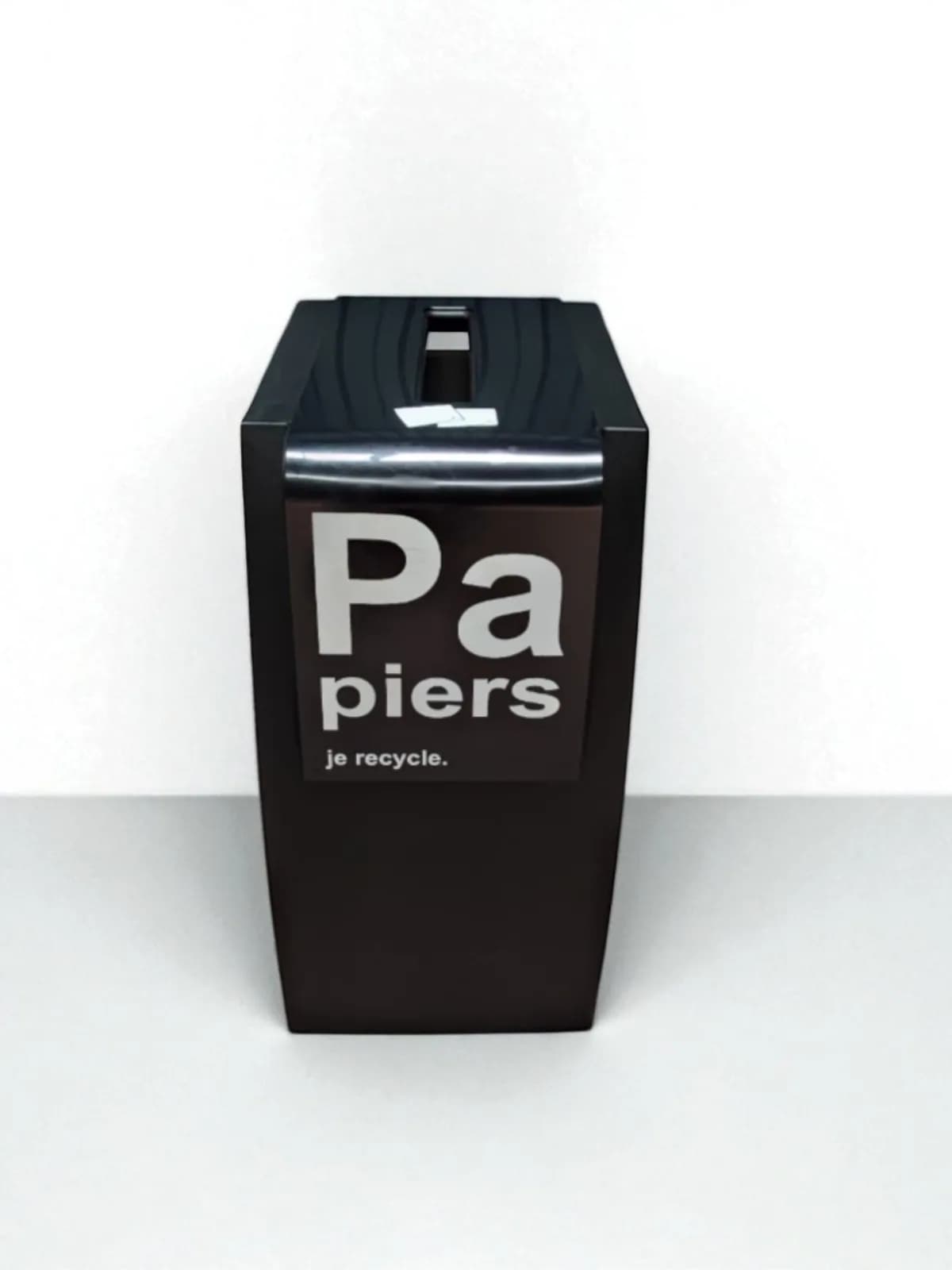 Poubelle de tri Green Office noir Papiers — vue 2