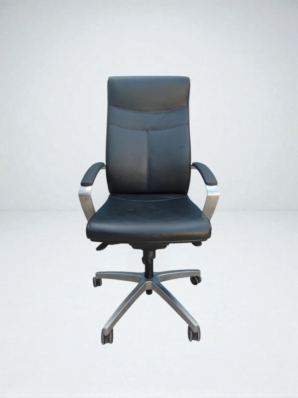 Fauteuil direction cuir noir appui tête promo — vue 3