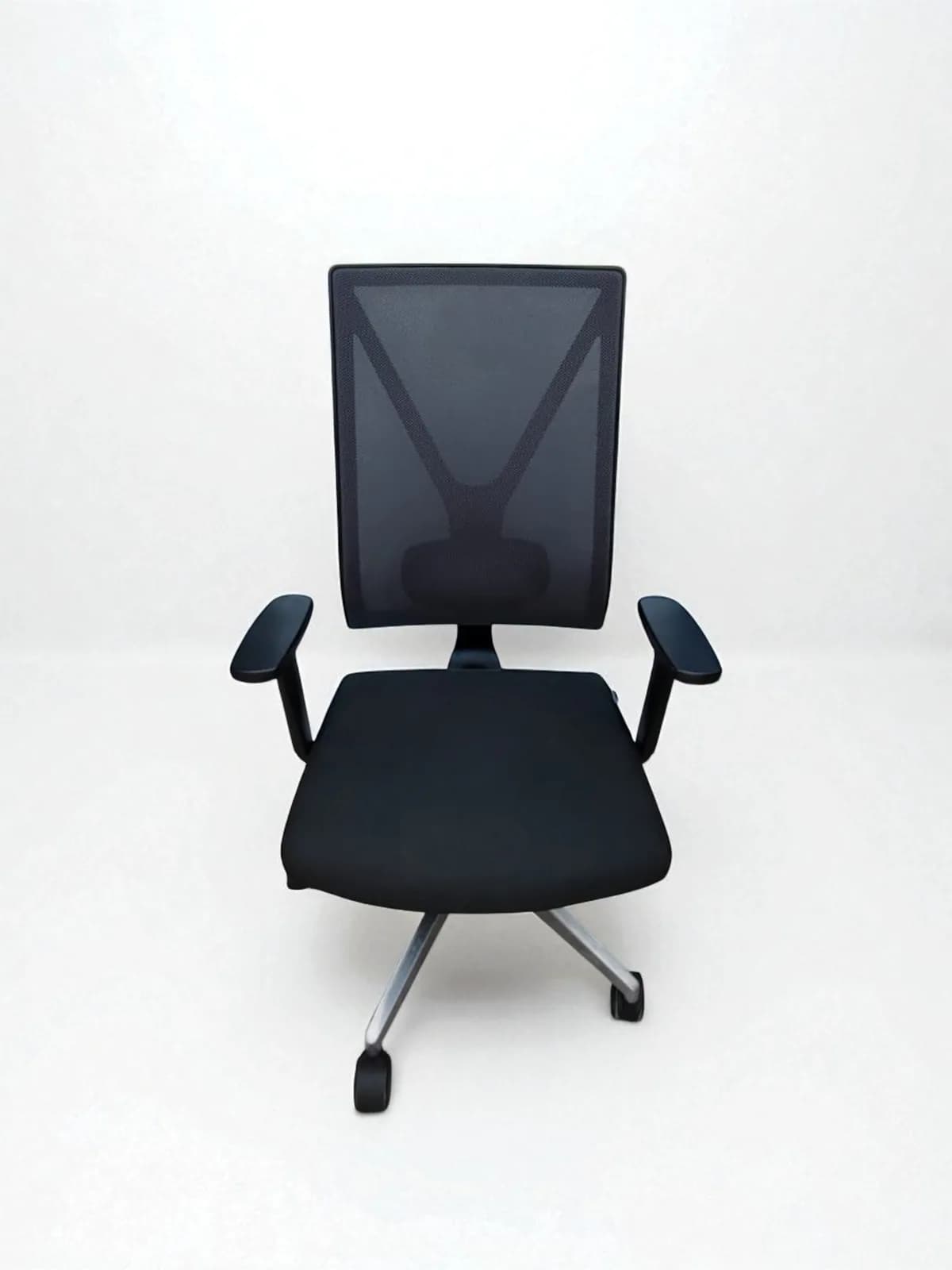 Chaise à roulette Girsberger Yanos soutient lombaire noir — vue 2