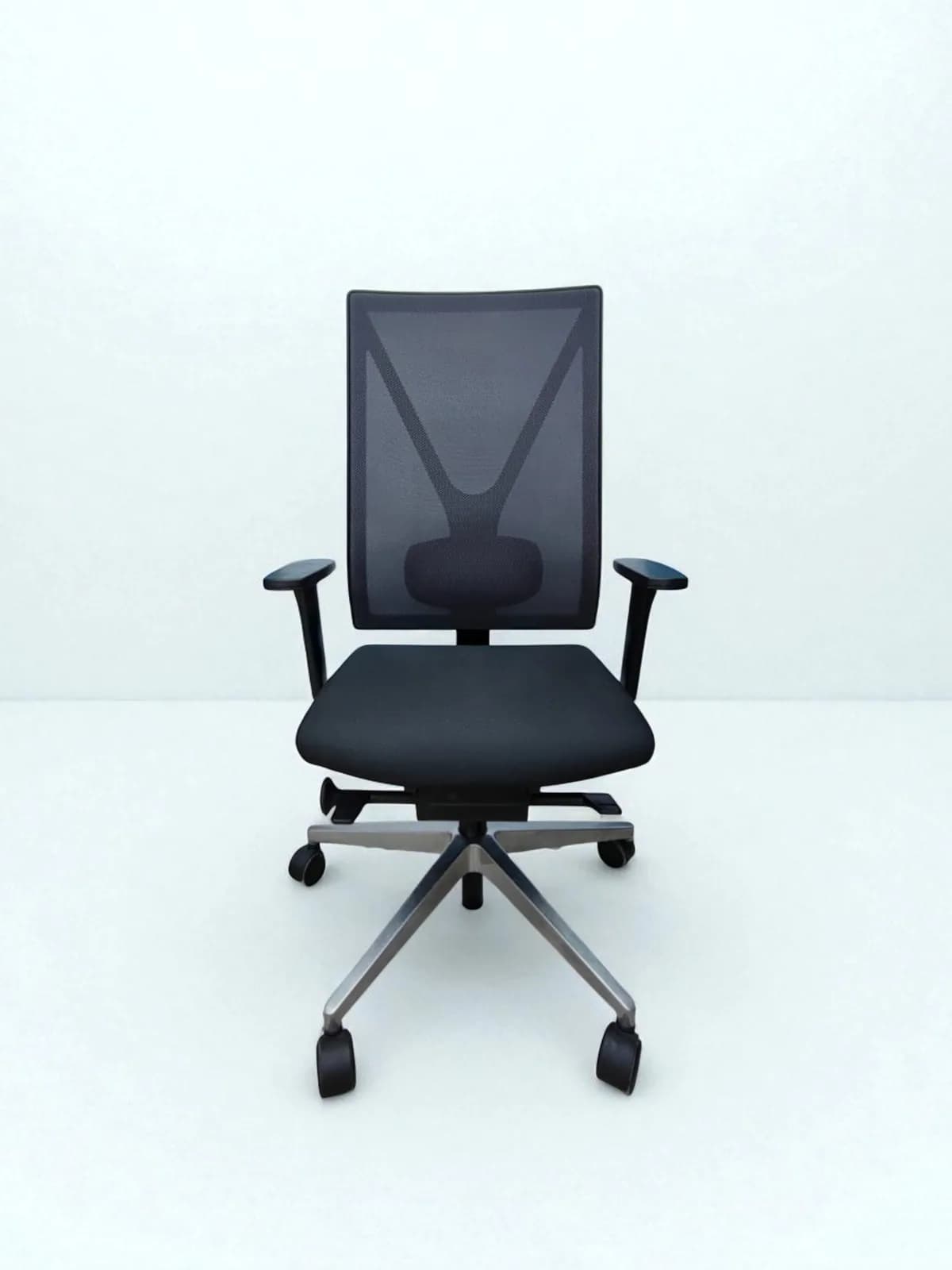 Chaise à roulette Girsberger Yanos soutient lombaire noir