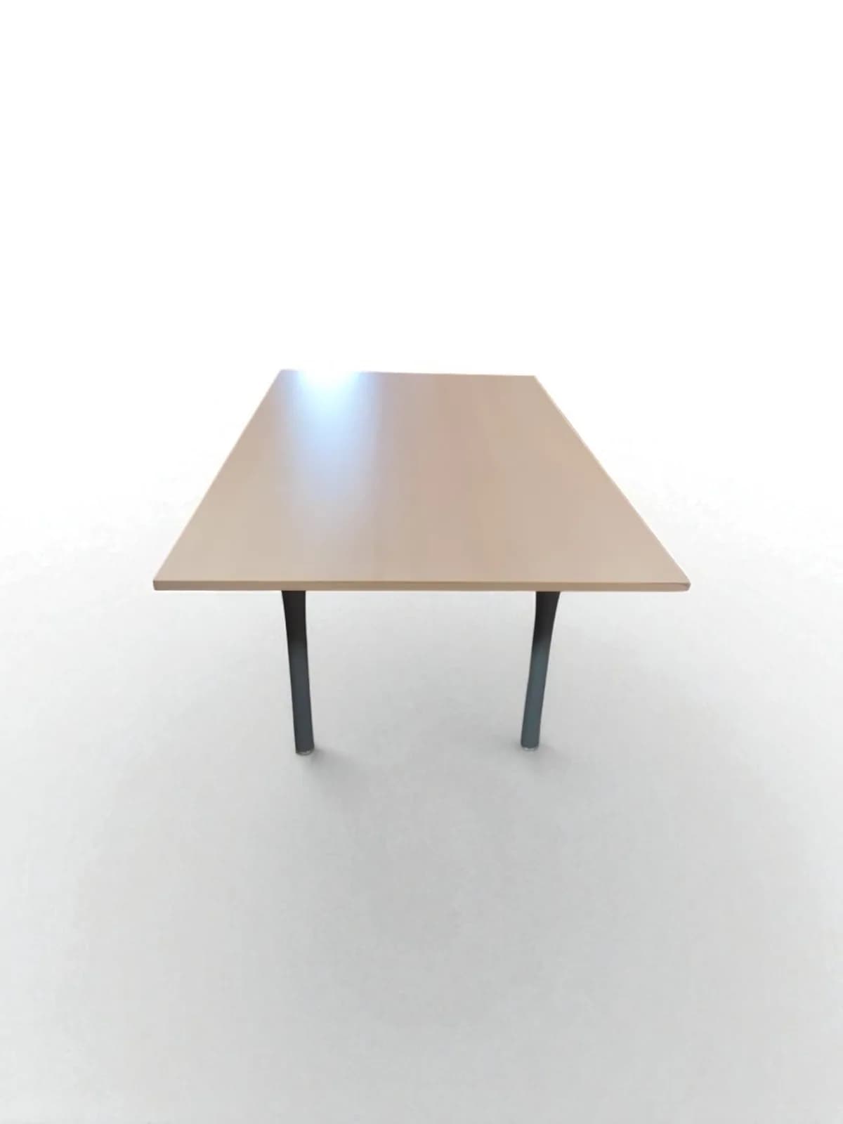 Table réunion chêne clair 120x200cm — vue 3