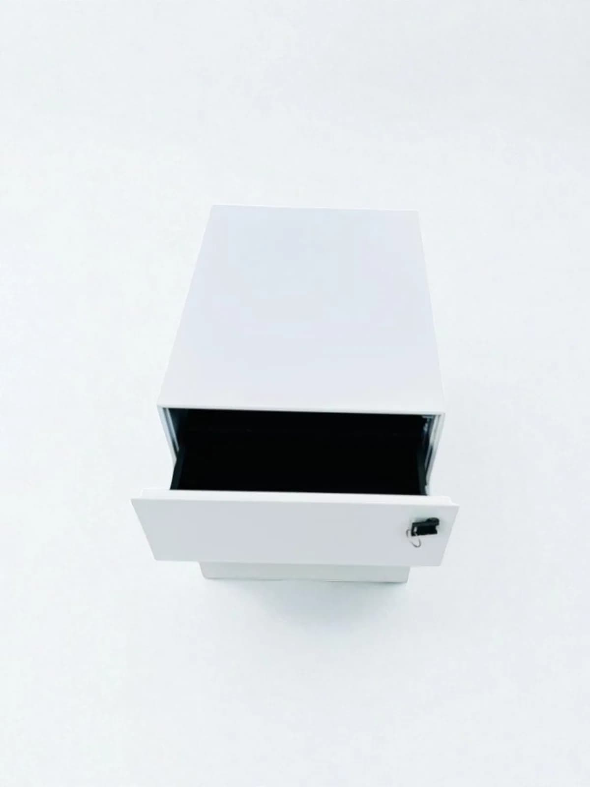 Caisson blanc métallique KNOLL avec clé — vue 2