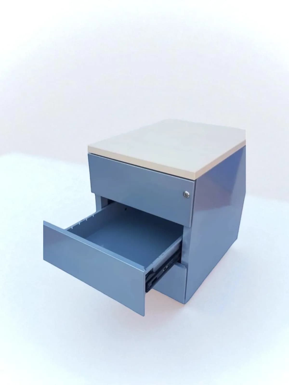 Caisson gris 2 tiroirs pro pour bureau — vue 2