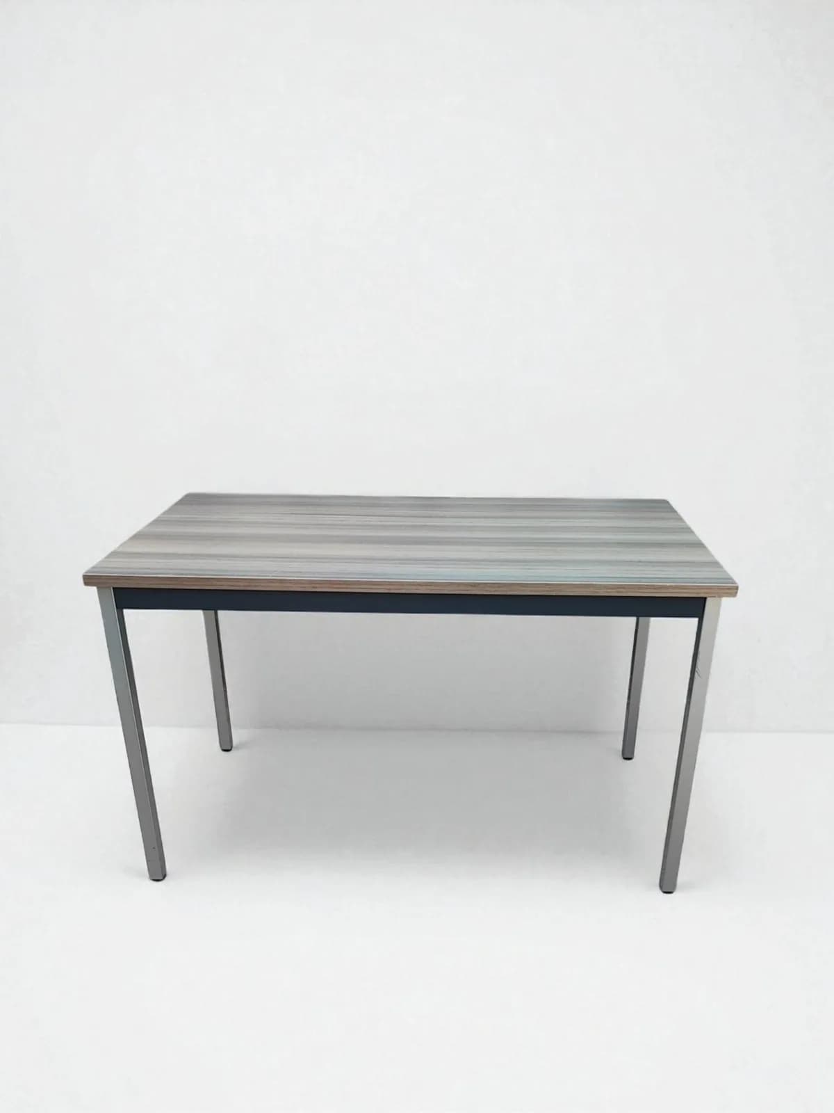 Table de formation finition gris métallisé 120x60cm