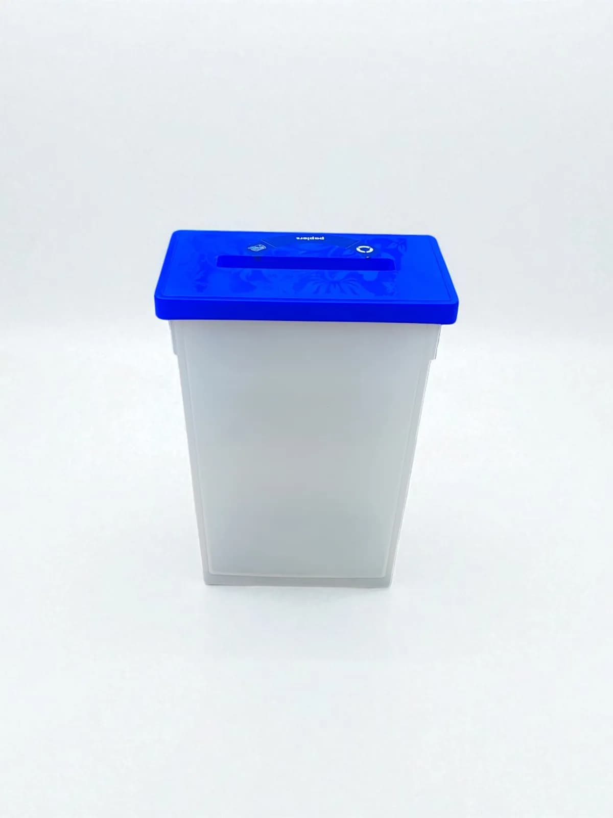 Poubelle de tri papier Green Office bleu