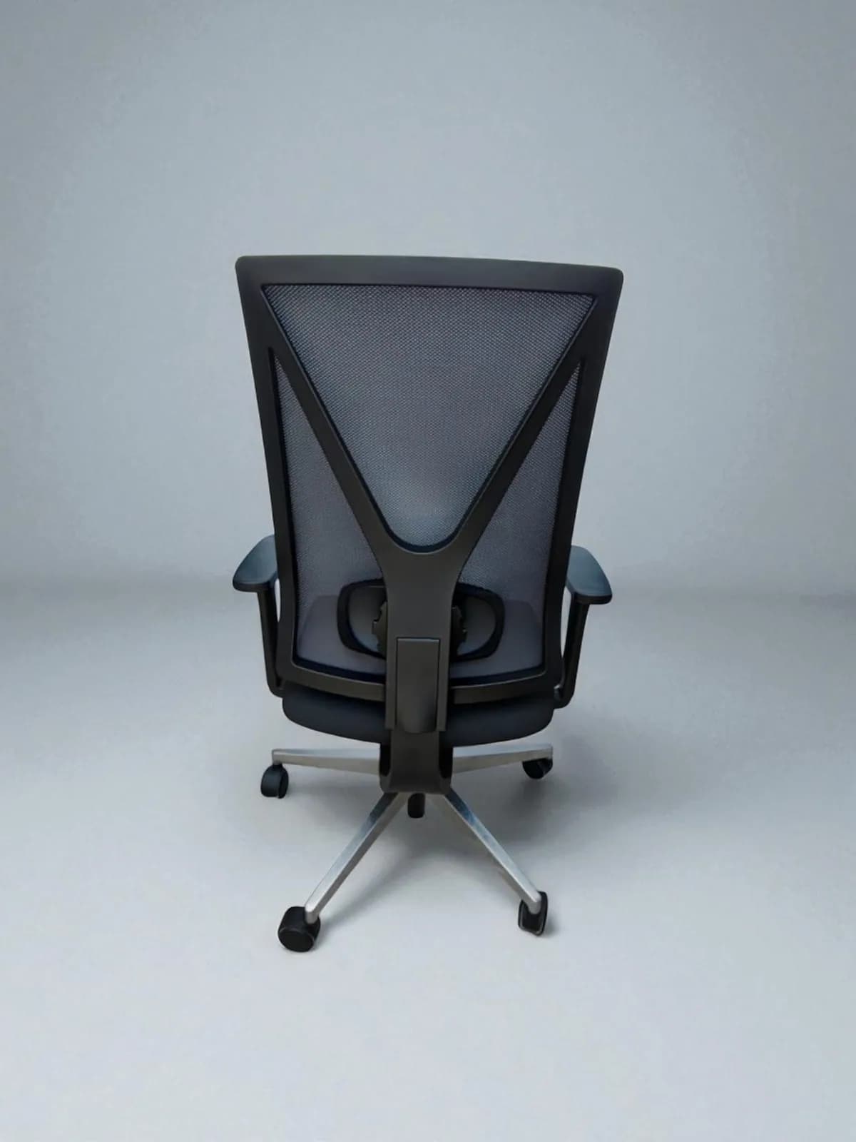Chaise à roulette Girsberger Yanos soutient lombaire noir — vue 3