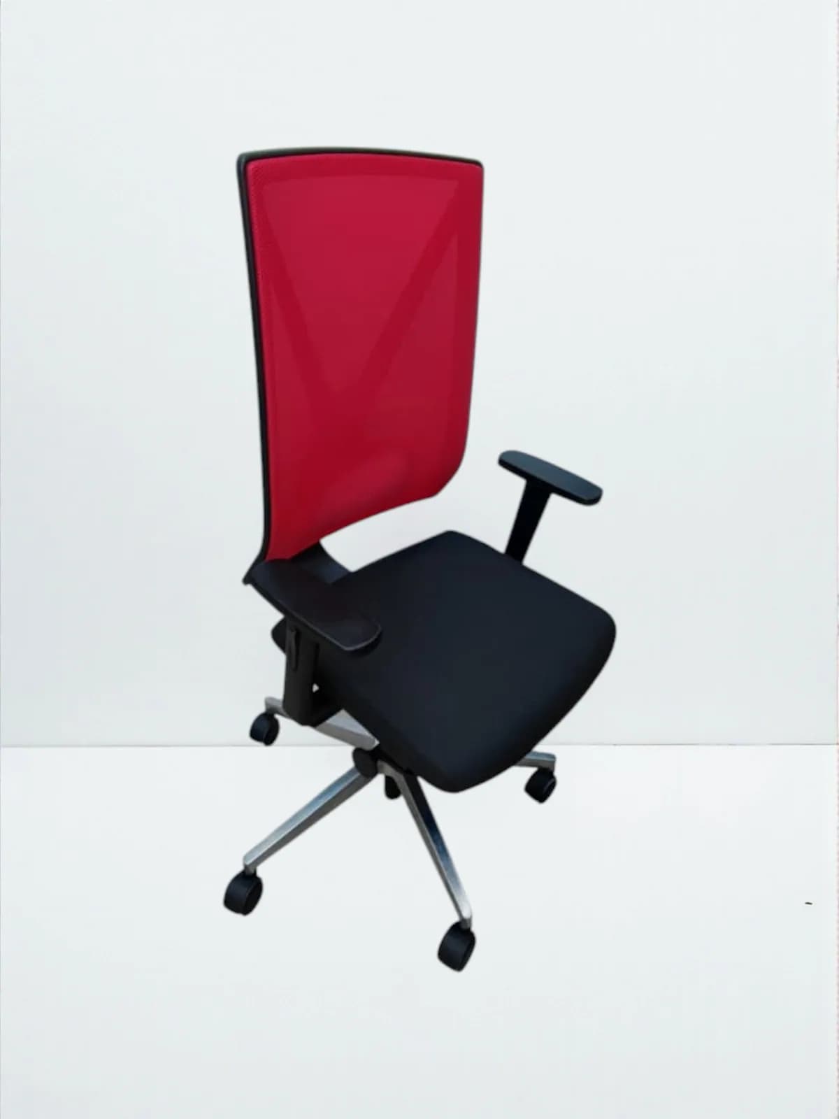 Chaise à roulette Girsberger yanos soutient lombaire assis noir — vue 2