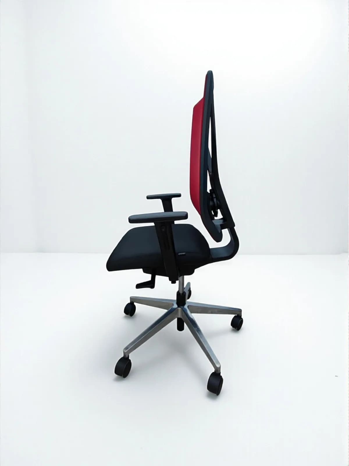 Chaise à roulette Girsberger yanos soutient lombaire assis noir — vue 3