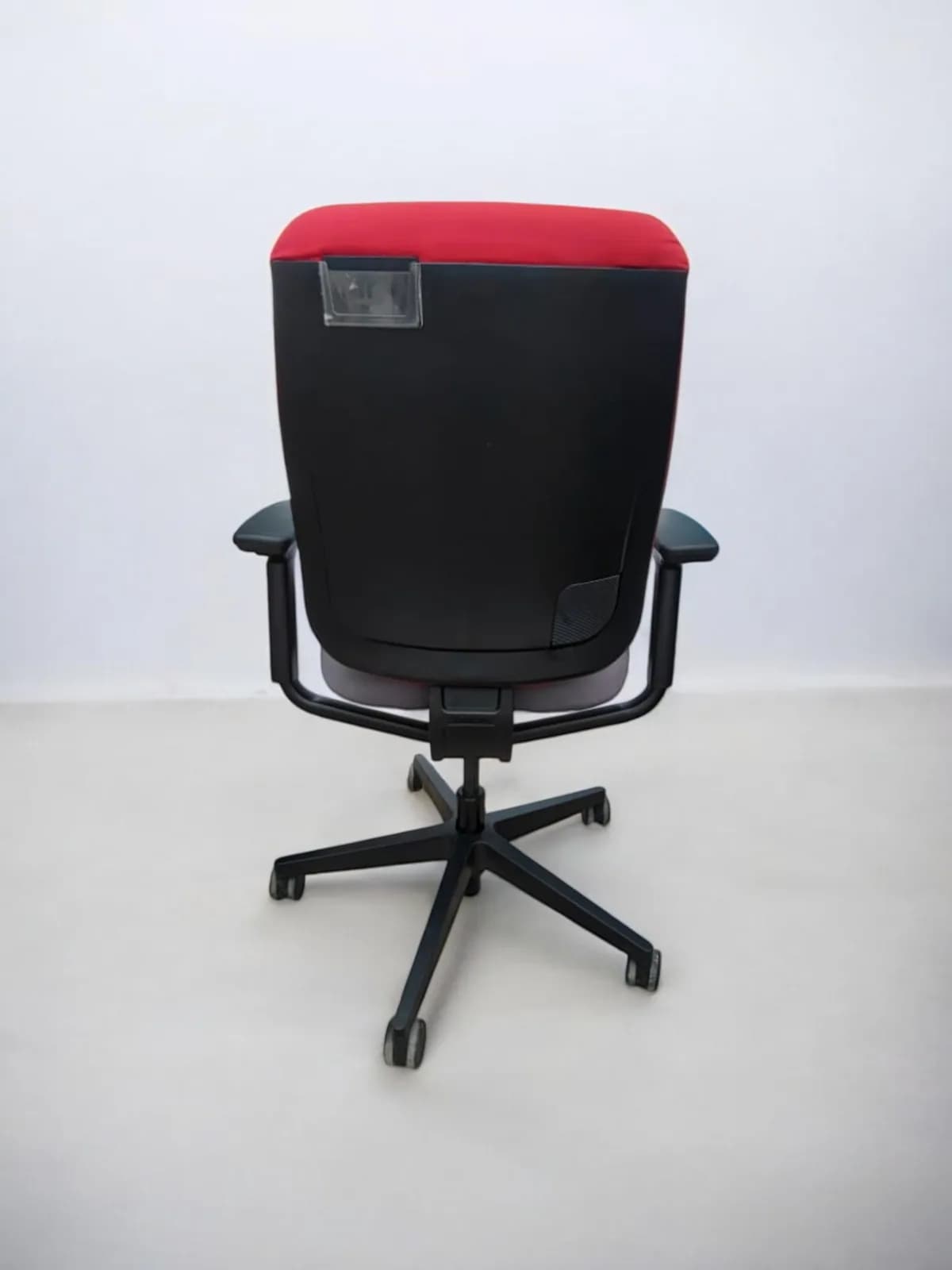 Chaise à roulette Steelcase reply Gris/rouge — vue 3
