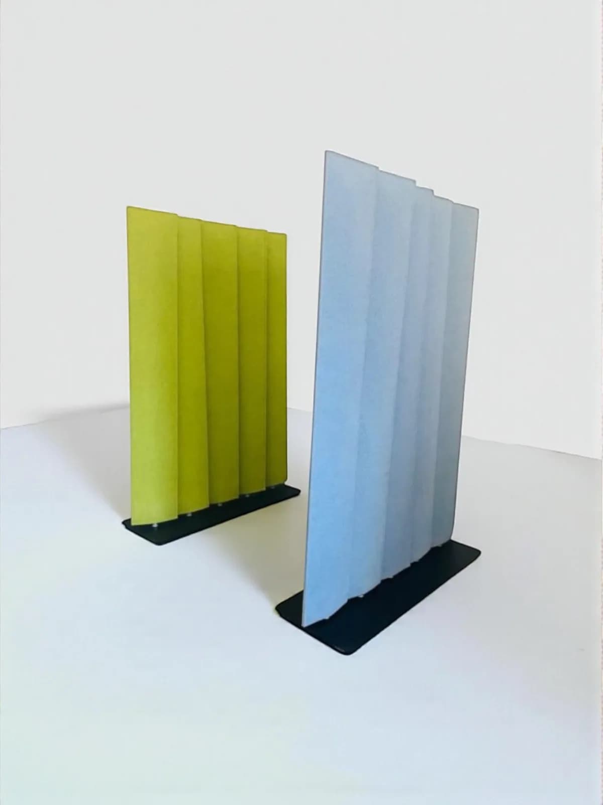 Séparation Acoustique BuzziBlinds Regular – Couleurs disponibles : Vert/Bleu