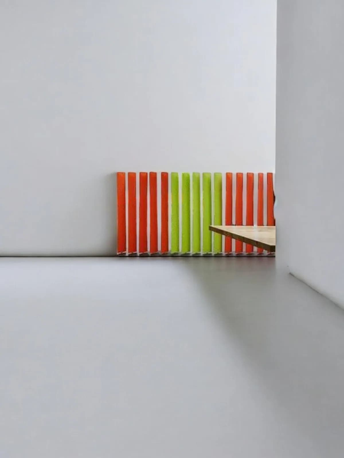 Séparation Acoustique BuzziBlinds Regular – Couleurs disponibles : Vert/Bleu — vue 3