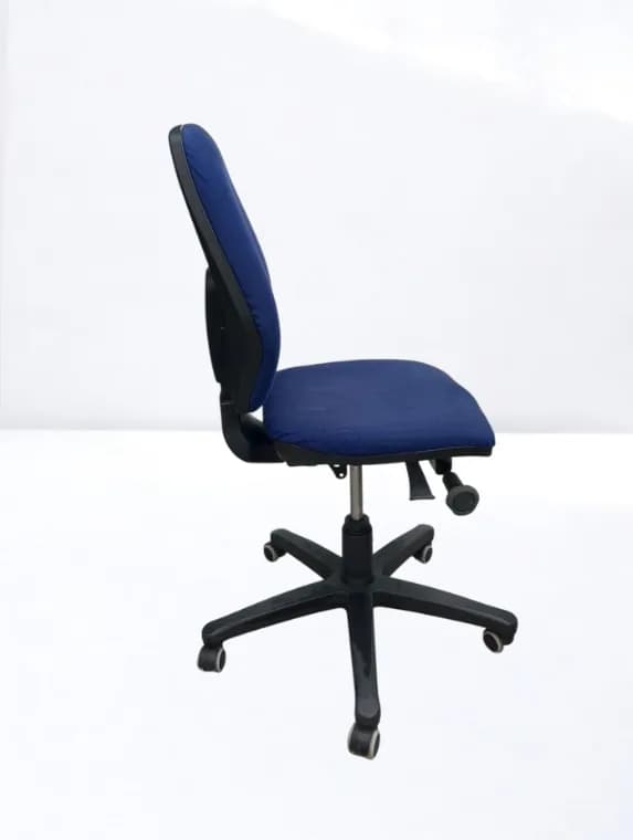 Chaise ergonomique Roneo tissu bleu Fin stock 1PCS — vue 3