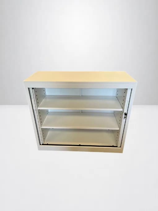 Armoire métal Magencia 120x100cm blanche + clé — vue 3