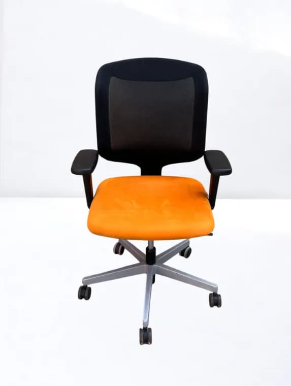 Siège ergonomique Giroflex 434 orange noir mesh
