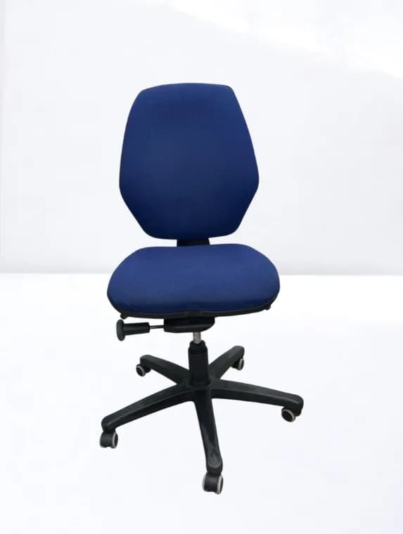 Chaise ergonomique Roneo tissu bleu Fin stock 1PCS