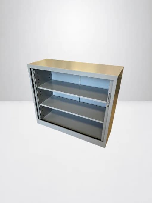 Armoire métal Magencia 120x100cm gris + clé — vue 3