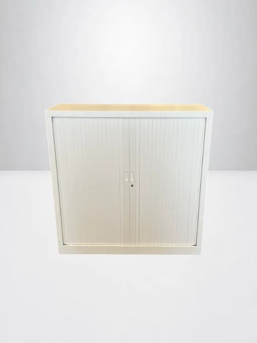 Armoire métal Magencia 120x100cm blanche + clé