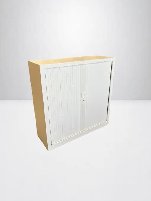 Armoire métal Magencia 120x100cm blanche + clé — vue 2