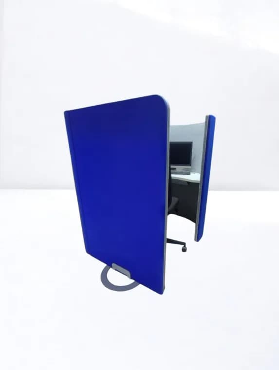Bureau de travail individuel acoustique avec module USB — vue 4