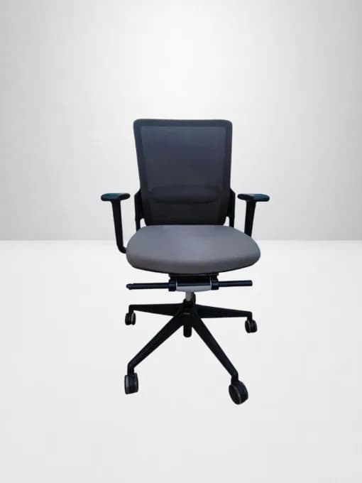 Chaise Eurosit E8 soutien lombaire gris noir — vue 5