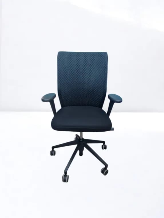 Chaise roulette ID Trim Vitra mesh — vue 3