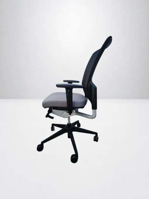 Chaise Eurosit E8 soutien lombaire gris noir — vue 6