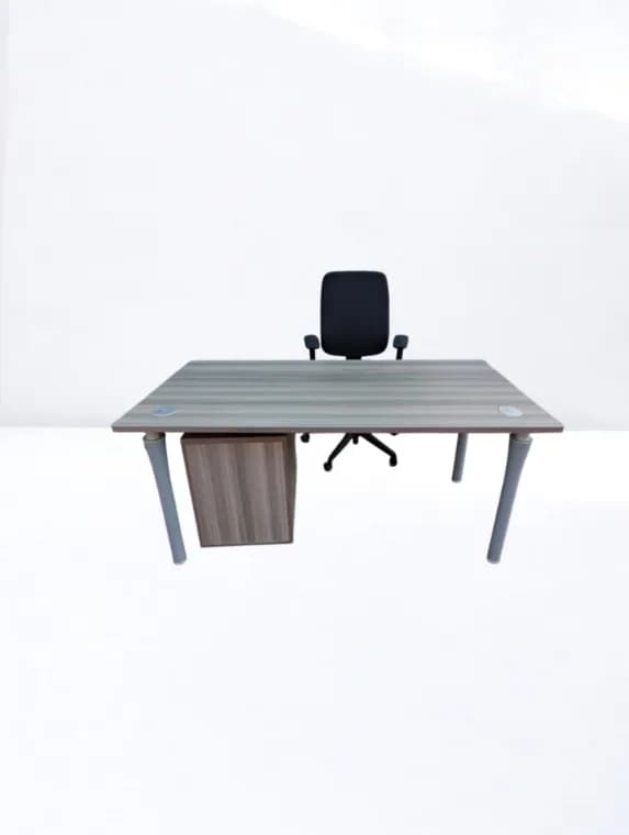Bureau Steelcase 160x80cm + caisson 3 tiroirs