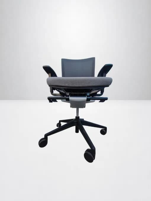 Chaise Eurosit E8 soutien lombaire gris noir — vue 7